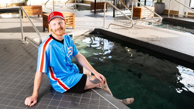 Ben Keir, manager of new southern business Plunge Recovery said the facility is for more than just athletes recovering from game day. Picture: The Advertiser/ Morgan Sette