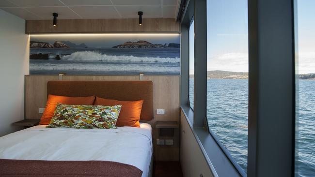 On Board Expedition with its huge windows in each cabin. Photo: Brad Harris