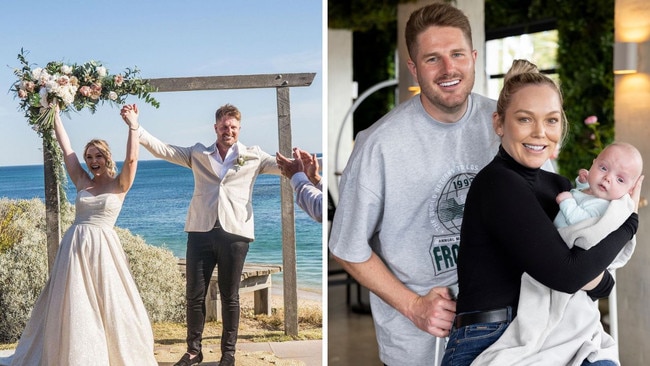 Bryce Ruthven and Melissa Rawson’s relationship on Season 8 in 2021 was filled with controversy. Many viewers believed Bryce manipulated and gaslighted Melissa throughout the experiment. but despite the public backlash, Melissa stood by him. They welcomed twin boys in 2021 and got married for real in a private ceremony in 2023. Picture: Supplied