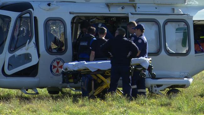 She was flown to hospital but died on arrival. Picture: TNV