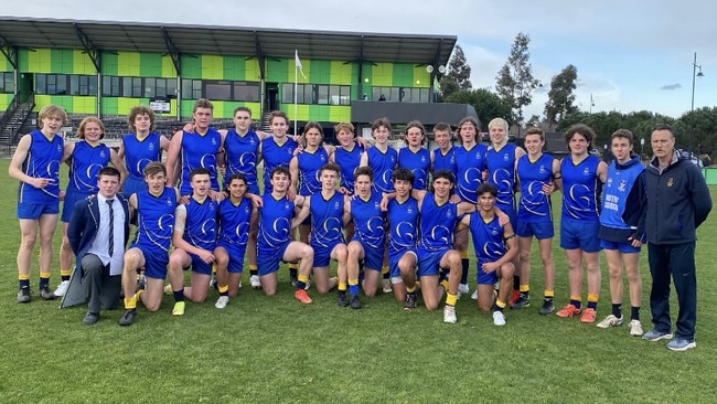 Padua College after their Herald Sun Shield semi-final win last week.