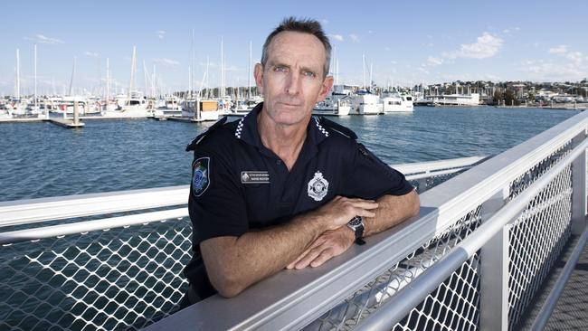 Wynnum Police senior sergeant Wayne Richter. Picture: AAP/Renae Droop