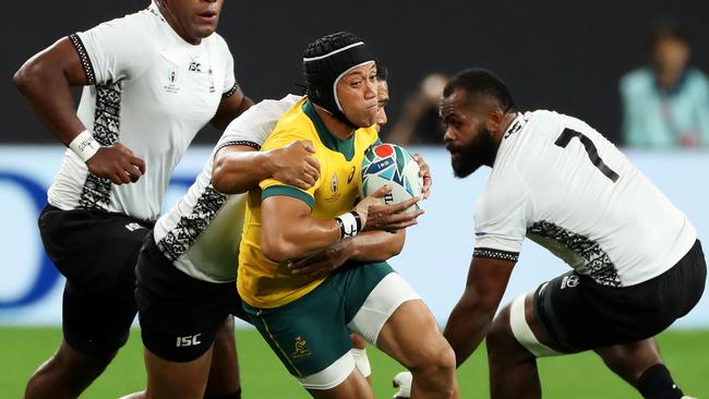 Christian Lealiifano, who played the opening match against Fiji, has been dropped. Picture: Getty Images