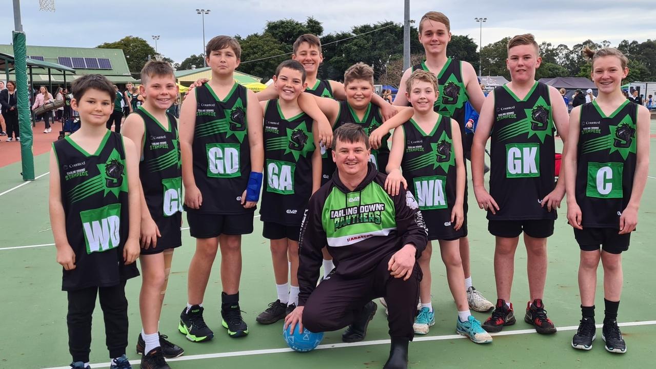 The Darling Downs Stampede boys competed at the junior State Age Championships. Photo: Darling Downs Netball Region