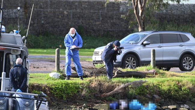 The woman's body was discovered in the Maribyrnong River in Flemington. Picture: NewsWire / Tony Gough