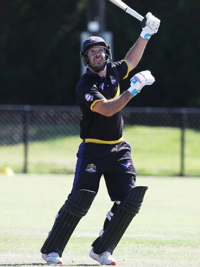 VSDCA: St Bernard's Rory Collins skys a ball and is caught. Picture: Stuart Milligan