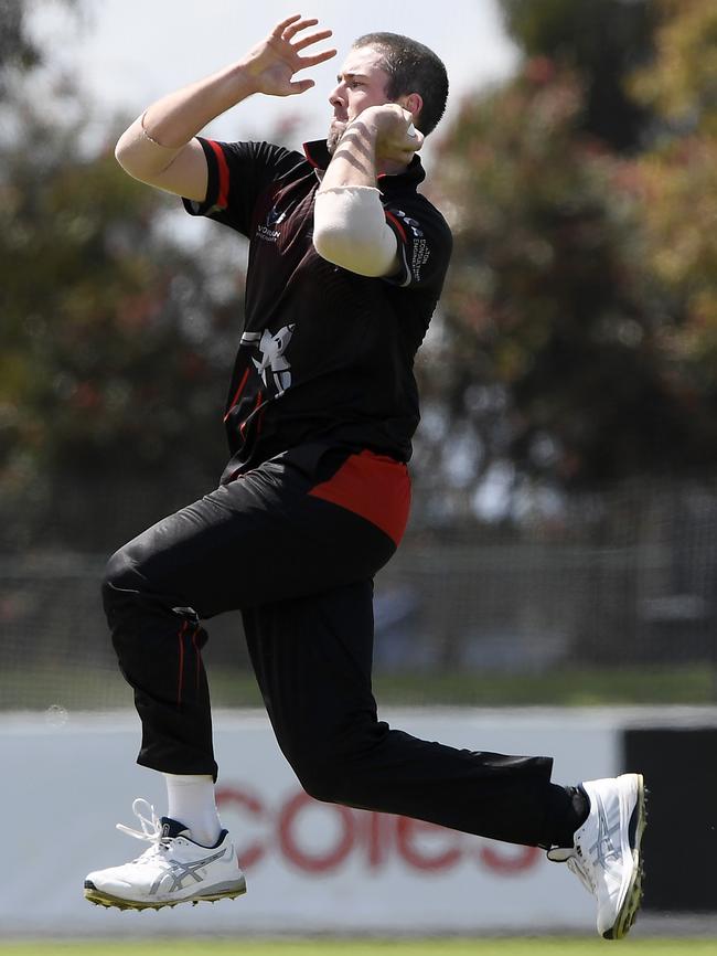 Tom O’Donnell in action for Essendon. Picture: Andy Brownbill