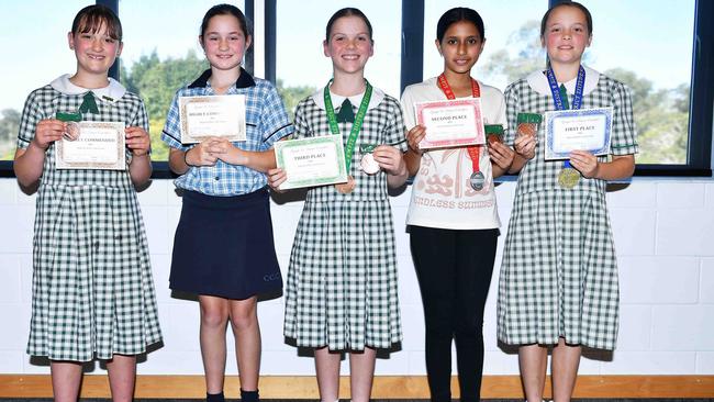 Bible Reading students at the Gympie and District Eisteddfod. Picture: Patrick Woods.