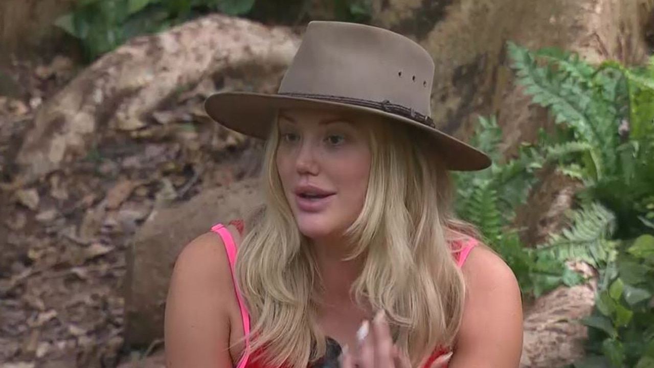 Charlotte Crosby spoke candidly with Rhonda Burchmore about her surgery. Picture: Channel 10.