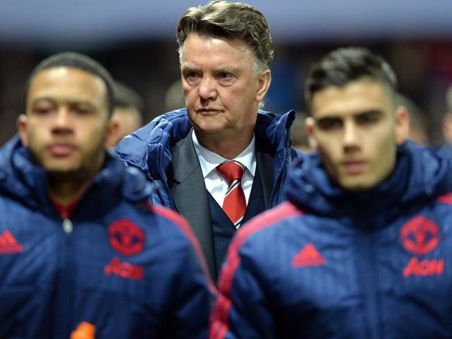 Pressure is eased on United boss Louis van Gaal.