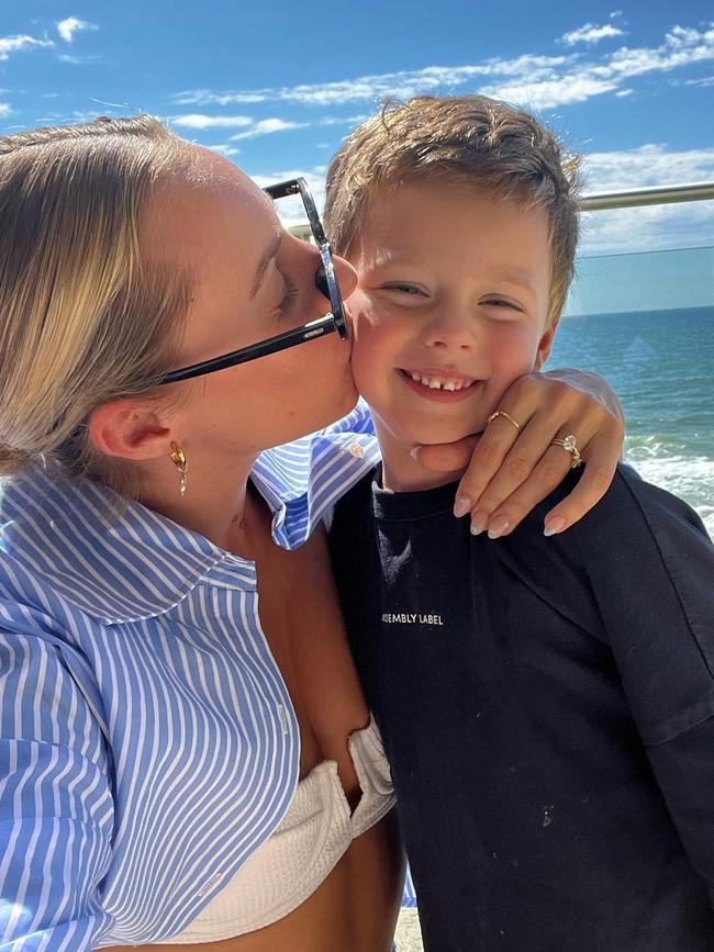 It was over a comment she made about her son, Fox’s, lunch. Picture: Instagram.