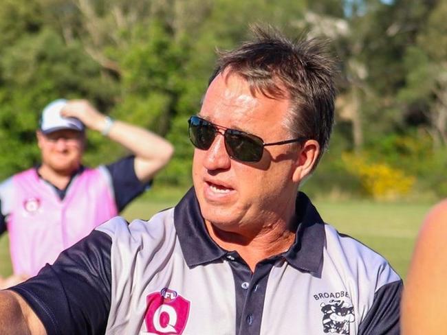 Broadbeach QAFL coach Craig O'Brien. Picture: Supplied.