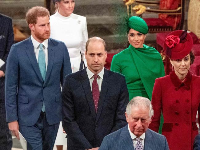 The Sussexes have been largely estranged from the royal family for the past four years. Picture: AFP