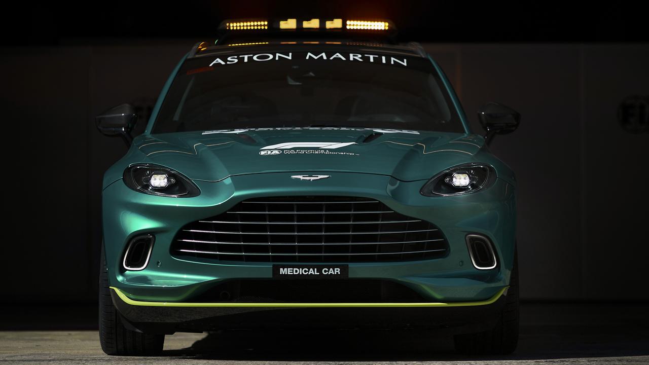 Australian racer Karl Reindler will drive the Aston Martin DBX medical car.