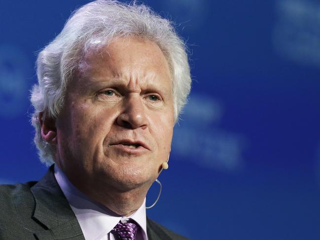 FILE - In this Monday, Feb. 22, 2016, file photo, then-General Electric CEO Jeffrey Immelt speaks at the annual IHS CERAWeek global energy conference in Houston. Former GE CEO Immelt is among the finalists being considered to run ride-hailing company Uber, but there's no clear consensus among its board about a front-runner, two people briefed on the search said Monday, Aug. 21, 2017. (AP Photo/Pat Sullivan, File)