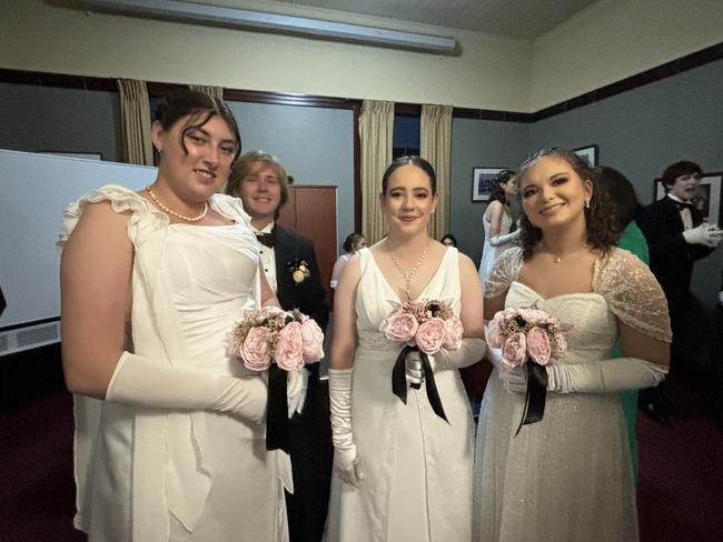 All the fun of St Mary's Debutante Ball at Maryborough City Hall.