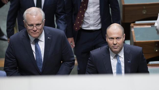 Scott Morrison and Josh Frydenberg have revealed the 2020 Federal Budget. Picture: Gary Ramage/NCA NewsWire.