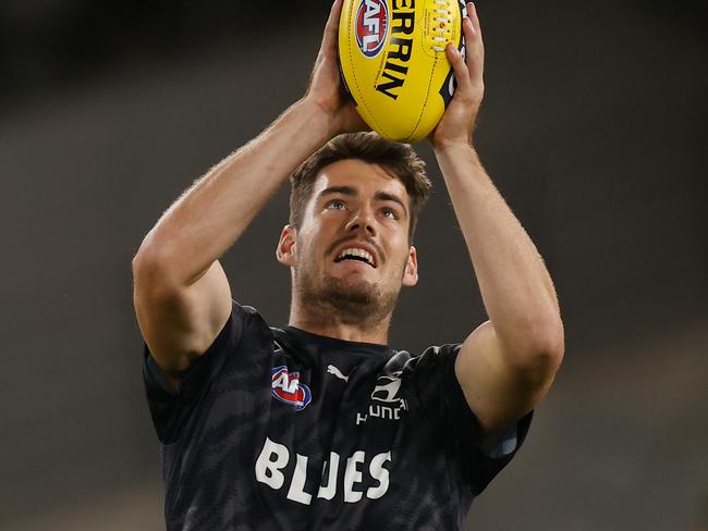 George Hewett is in brilliant form. Picture: Michael Willson/AFL Photos via Getty Images