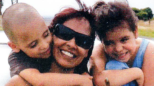 Korey Lee Mitchell, left, Adeline Wilson-Rigney, centre, and Amber Rose Rigney. Image: Supplied by their family.