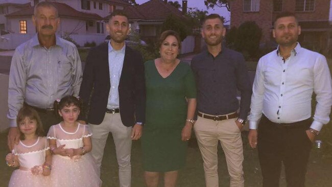 Saeeda Akobi Jjou Stu (centre), the fifth Covid-related death of the current outbreak, poses for a photo flanked by her twin sons Roni and Ramsin, her husband Adel (far left) and son Romel (far right). Picture: Facebook