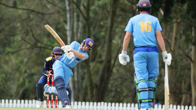 Noah Mcfadyen batting for NOrths. Picture Lachie Millard