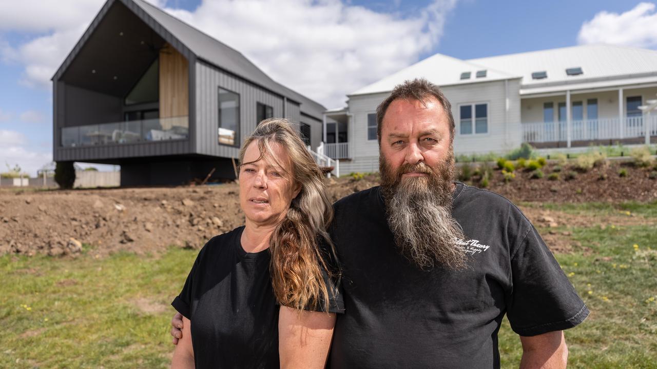 Couple Kevin and Andrea Griffin weren’t happy with their prize of a $4m Block home. Picture: Jason Edwards