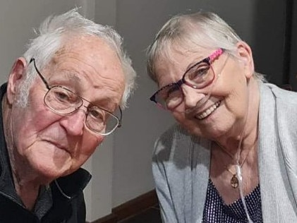 Fred and Beryl Coleman of Hackham West who were shocked to receive a billfor $1113 after Fred stayed at Flinders Medical Centre and was assessed asa "nursing home type patient." Picture Beryl Coleman