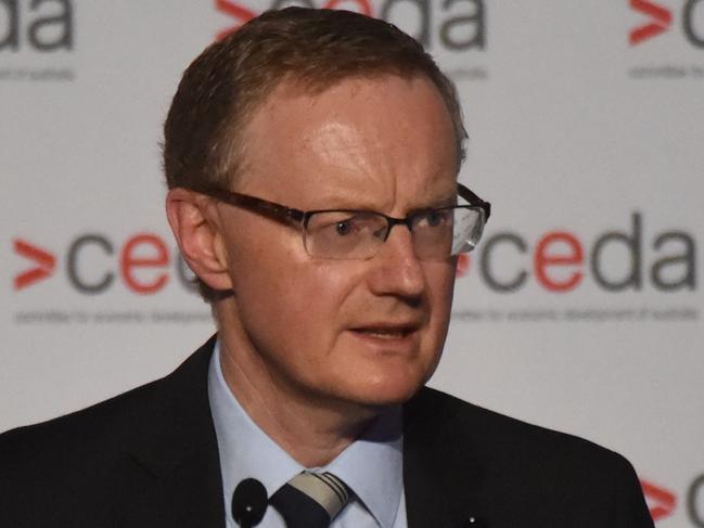 RBA governor Philip Lowe at CEDA dinner. Picture:Tony Gough