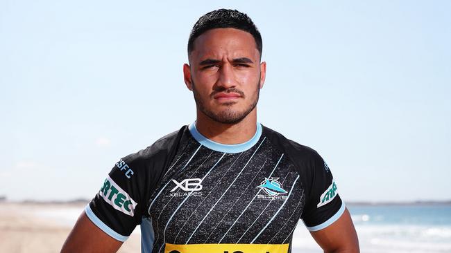 Valentine Holmes is sacrificing the richest Sharks deal ever tabled. Picture: Brett Costello