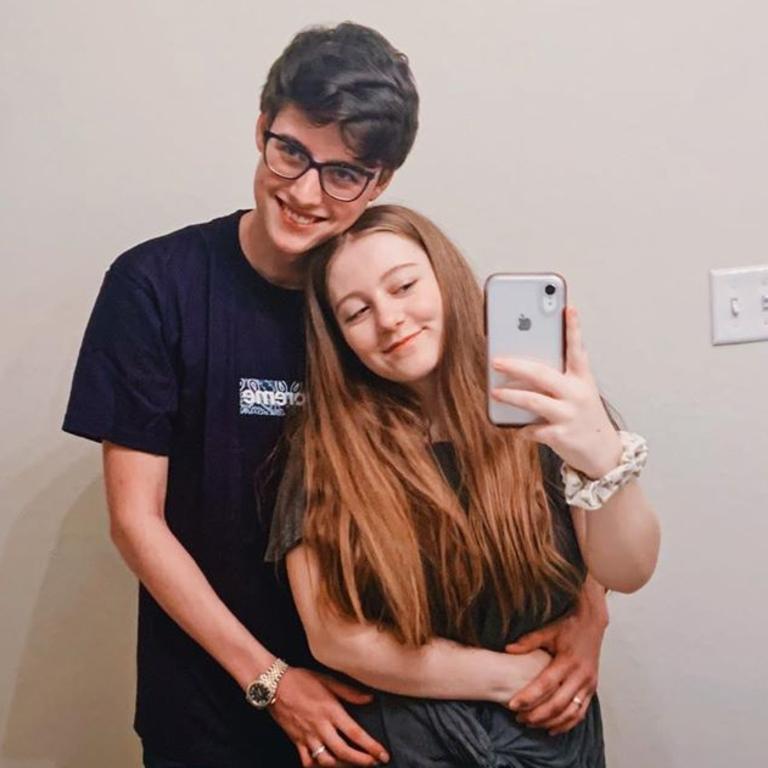 YouTube star Landon Clifford has died from a brain injury aged 19 his wife Camryn confirmed. Picture: Instagram/CamandFam