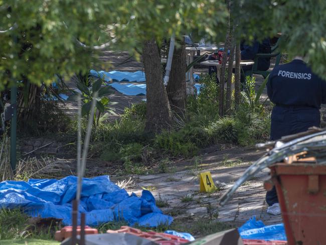 The scene where the body was found in Glenorie. Picture: NewsWire / Monique Harmer