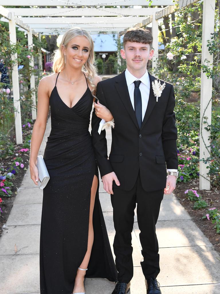 Maddison Pearce and Tayler Bryanr at Glennie School Formal. Picture: Patrick Woods.