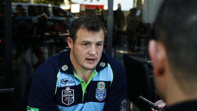Josh Morris remains in the Blues squad despite his iommission from the Origin I list. Picture: Brett Costello