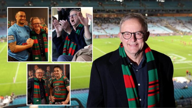 ‘My Nirvana’: In the stands with Albo at a Rabbitohs match