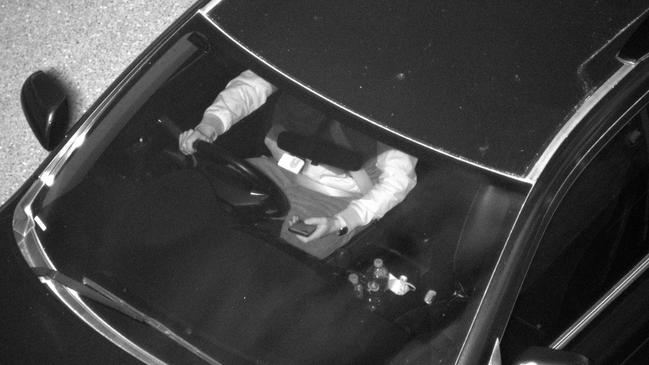 An image captured during the trial of new phone-detection cameras on Victorian roads. Picture: State government