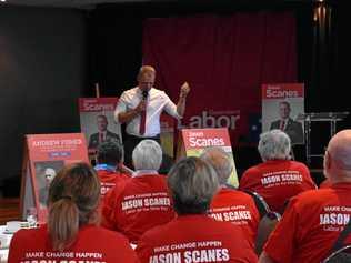 LAUNCH: Labor Wide Bay candidate Jason Scanes pledged to work for a more equal and caring Australia when he addressed more than 70 supporters at his Gympie RSL Club campaign launch on Sunday. Picture: Arthur Gorrie