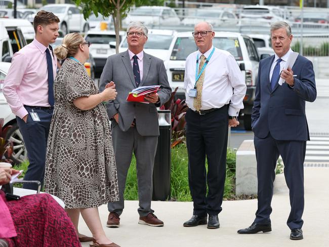 Minister for Health Tim Nicholls (right). Picture: Adam Head