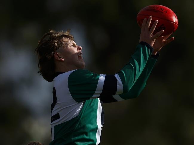 St Patrick’s College’s Strahan Robinson could be the match winner in the final. Photo by Daniel Pockett/AFL Photos/via Getty Images.