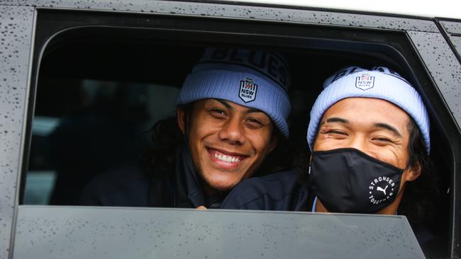 Mt Druitt Blues duo Jarome Luai and Brian To’o. Picture: NCA NewsWire/Gaye Gerard