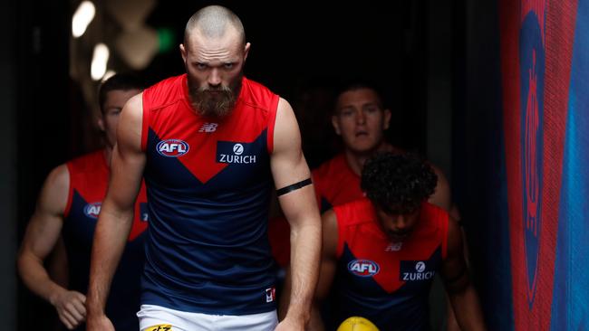 Gawn has stepped up as Melbourne skipper this season.