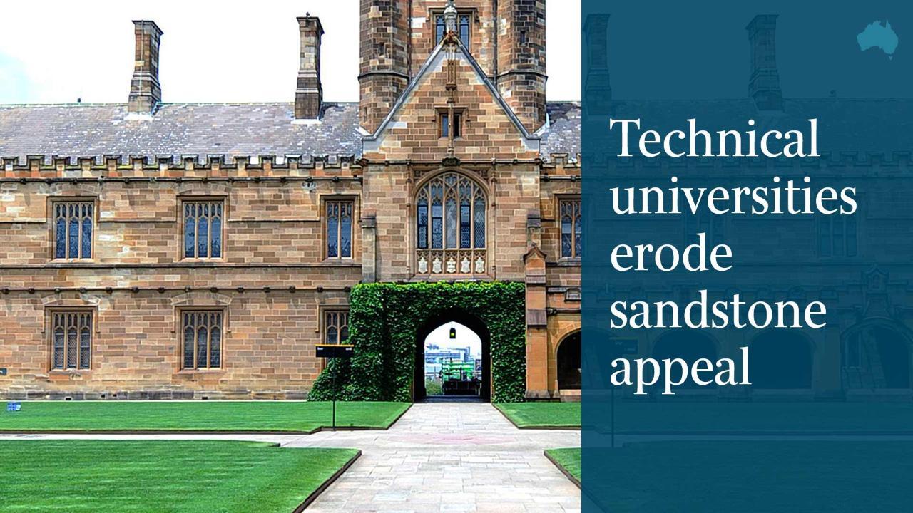 Technical universities erode sandstone appeal