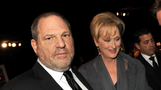 LOS ANGELES, CA - JANUARY 29: Producer Harvey Weinstein (L) and actress  Meryl Streep attend the 18th Annual Screen Actors Guild Awards at The Shrine Auditorium on January 29, 2012 in Los Angeles, California.  (Photo by Kevin Winter/Getty Images)