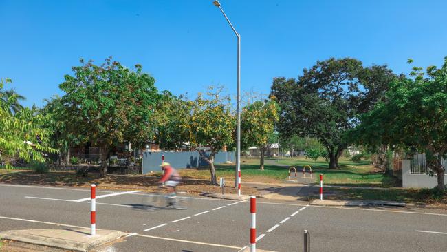 The crossing on Matthews Rd where Jack Parker was killed. Picture: Glenn Campbell