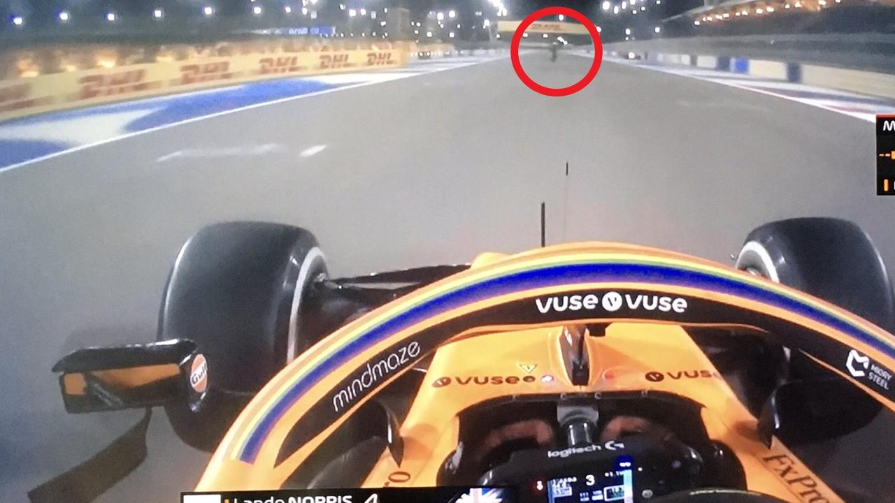 There was a second close call in Bahrain.