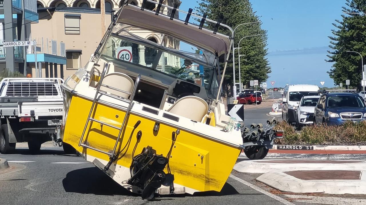 largs-bay-traffic-blocked-as-boat-comes-off-its-trailer-the-advertiser