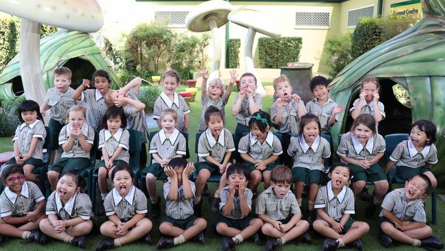 My First Year: A.B. Paterson Prep M: Back row: Elliot, Niya, Claude, Alessandria, Liam, Oisin, Elias, Marcus, Samara. Middle row: Luna, Kyrah, Olivia, Clara, Alice, Athena, Evelyn, Alexis, Sienna. Front row: Raabiya, Iris, Kaixin, Matteo, Isaac, Emilio, Norah, Leo Picture Glenn Hampson