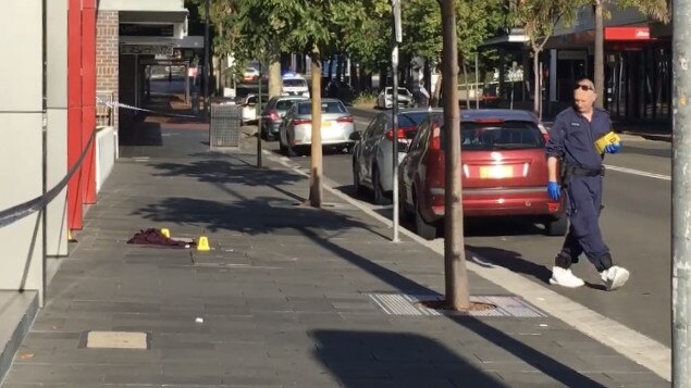 Police established a crime scene on Crown Street after the man was seriously injured.