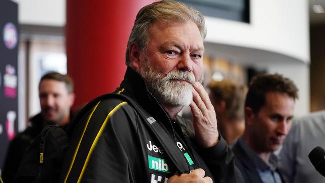 Richmond football boss Neil Balme says answers have been hard to come by on coronavirus. Picture: AAP