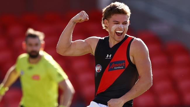 Brayden Ham celebrates a goal in 2021. Picture: Michael Klein