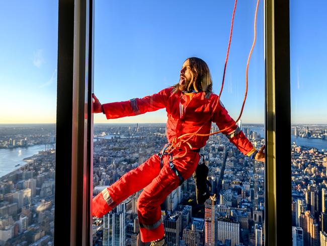 Leto climbs The Empire State Building. Picture: Roy Rochlin/Getty Images for Empire State Realty Trust